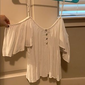 White off the shoulder top